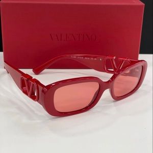 Brand new Valentino red sunglasses